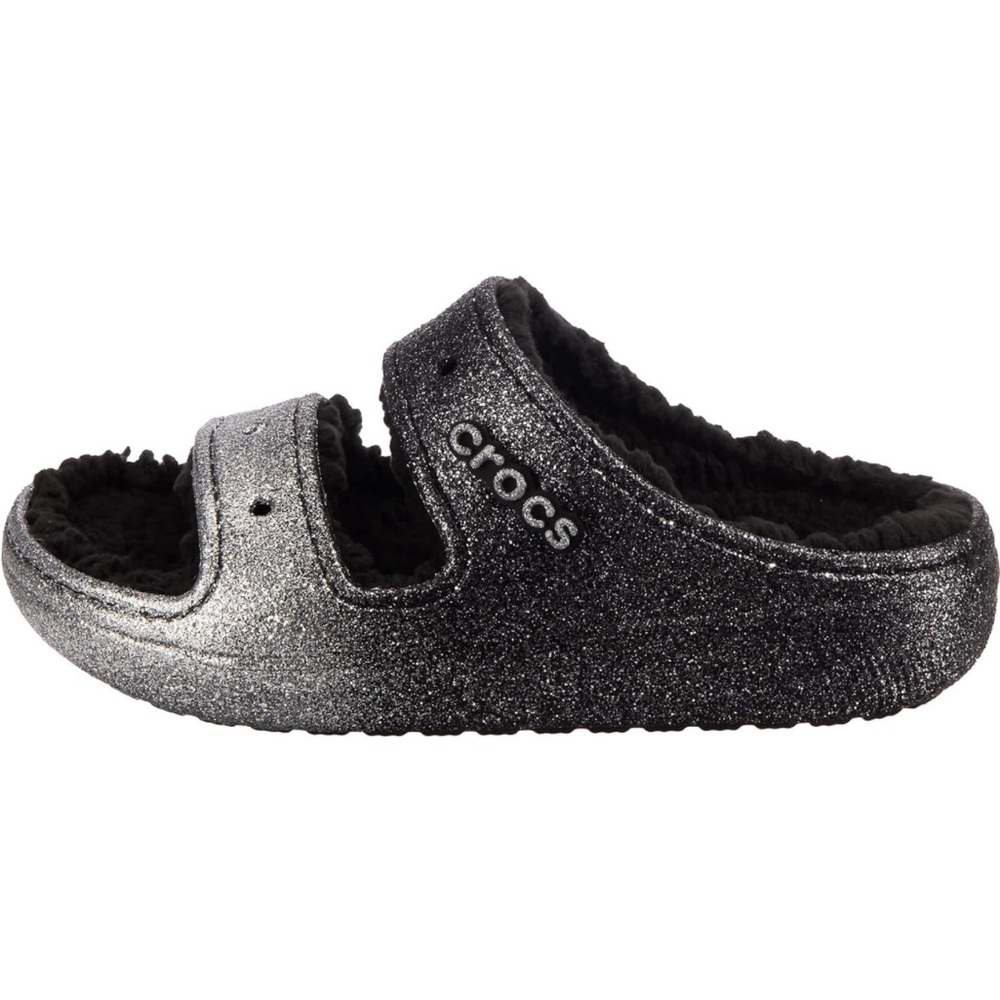 Crocs sandal unisex black/silver M2/W4 - Picture 3 of 14